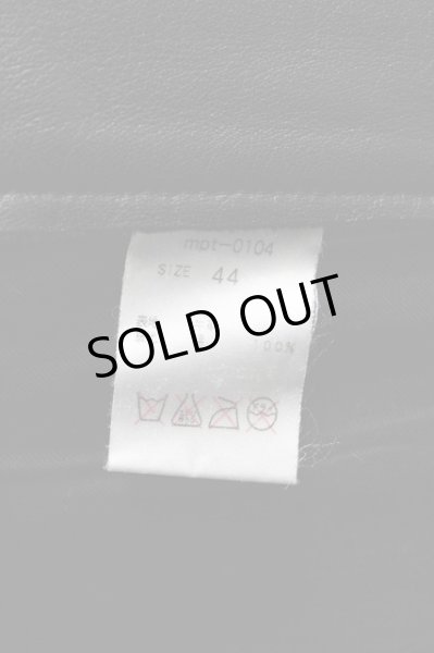 画像6: Moonage Devilment(清春) パンツ.PT-カウレザースリムストレート /ブラック/01 S-22-01-19-1008-Mo-pa-KN-ZT392 (6)