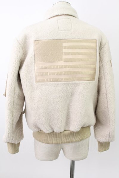 画像2: Moonage Devilment(清春) ジャケット.ボア フライト /オフホワイト/44 T-22-01-20-001-Mo-ja-KN-ZT187 (2)