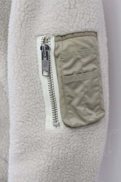 画像4: Moonage Devilment(清春) ジャケット.ボア フライト /オフホワイト/44 T-22-01-20-001-Mo-ja-KN-ZT187 (4)