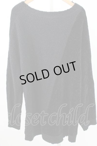 画像2: NO ID. BLACK ニット.切替ドルマンスリーブプルオーバー /ブラック/1 T-22-01-20-007-NO-to-KN-ZT317 (2)