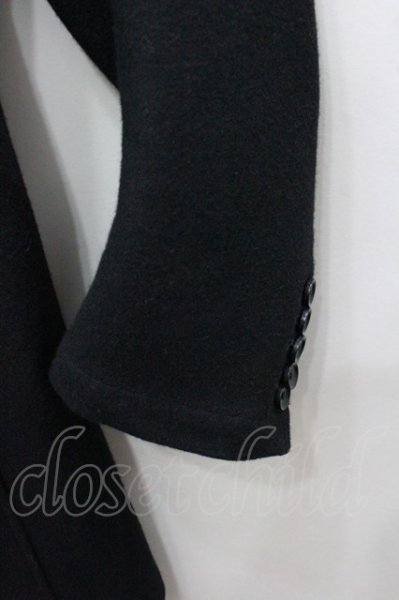 画像4: gene par YUKIO MISHIBA コート.ウールスタンドネック /ブラック/48 O-22-01-25-132-ou-YM-ZT-M127 (4)