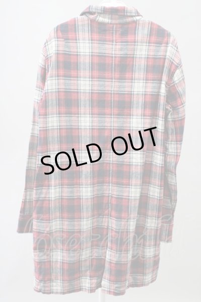 画像2: EGO TRIPPING シャツ.チェックショップコート /レッド/M T-22-01-27-005-EG-sh-NA-ZT269 (2)