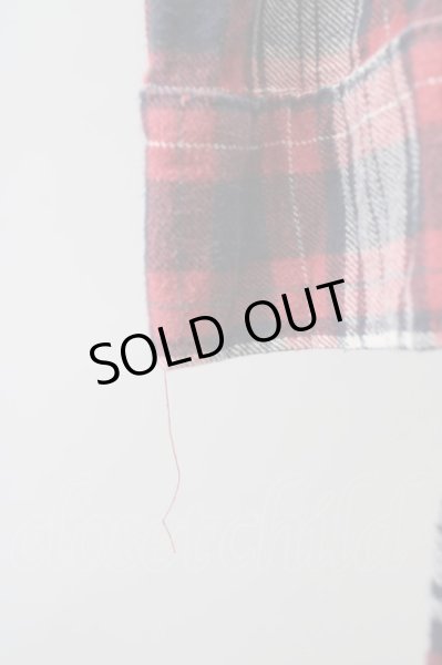 画像3: EGO TRIPPING シャツ.チェックショップコート /レッド/M T-22-01-27-005-EG-sh-NA-ZT269 (3)