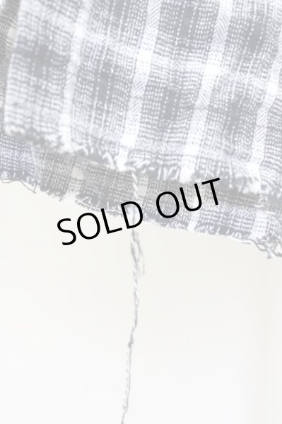 画像3: NO ID.BLACK シャツ.クレイジーチェックカットオフSH /ブラック/1 T-22-01-27-006-NO-sh-ET-ZT241 (3)