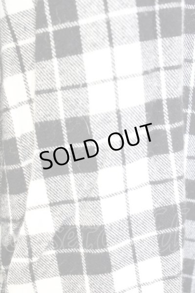 画像4: NO ID.BLACK シャツ.クレイジーチェックカットオフSH /ブラック/1 T-22-01-27-006-NO-sh-ET-ZT241 (4)