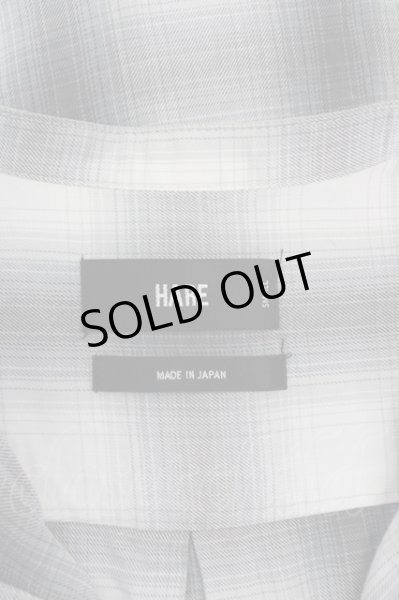 画像3: HARE シャツ.バンドカラーオンブレチェックロング /Lグレー/S T-22-01-27-007-HA-sh-NA-ZT241 (3)