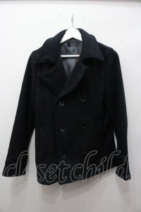 【セール】HARE コート.ウールP /ブラック/M O-22-01-27-109-HA-ou-YM-ZT-M100