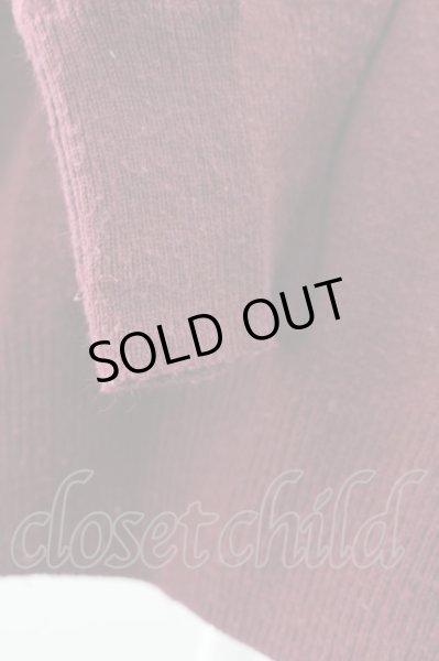 画像5: wjk ニット.Uネック /ワイン/M T-22-01-28-005-wj-to-KN-ZT264 (5)