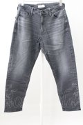 【SALE】VANQUISH パンツ.Sakura print Stretch Tapered Denim /ブラック/30 T-22-01-28-011-VA-pa-KN-ZT264