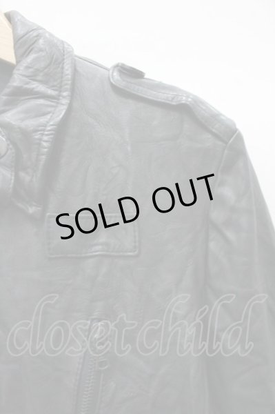 画像2: attack the mind 7 ジャケット.WASH oxhide f-army レザー /ブラック/3 O-22-01-31-026-at-ja-YM-ZT-ML001 (2)