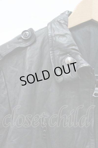 画像3: attack the mind 7 ジャケット.WASH oxhide f-army レザー /ブラック/3 O-22-01-31-026-at-ja-YM-ZT-ML001 (3)