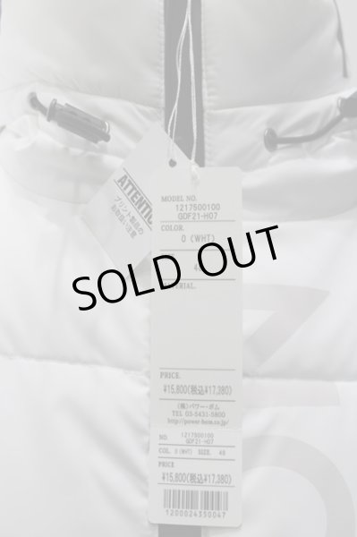 画像4: GOSTAR DE FUGA ジャケット.フードロゴプリント中綿 /ホワイト/48(LL) S-22-02-02-1032-GO-ja-KN-ZT172 (4)