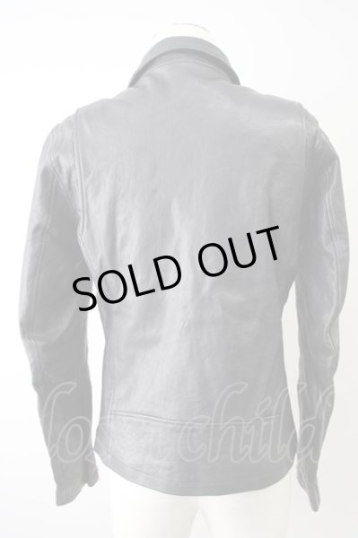 画像2: NO ID. ジャケット.ラムベジタブルレザーWライダース /ブラック/2 T-22-02-08-001-NO-ja-NA-ZT-ML001 (2)