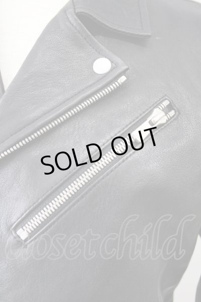 画像4: NO ID. ジャケット.ラムベジタブルレザーWライダース /ブラック/2 T-22-02-08-001-NO-ja-NA-ZT-ML001 (4)