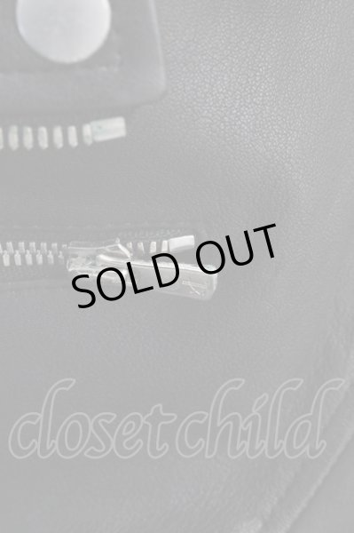 画像7: NO ID. ジャケット.ラムベジタブルレザーWライダース /ブラック/2 T-22-02-08-001-NO-ja-NA-ZT-ML001 (7)