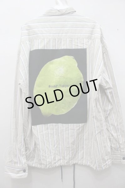 画像3: #ootd シャツ.レモンストライプ /ベージュ/L O-22-02-15-120-ET-sh-YM-ZT217 (3)