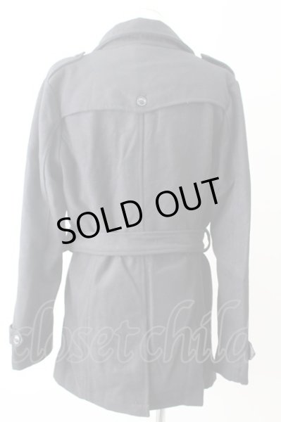 画像2: Roshell コート.メルトンダブルトレンチ /ブラック/L T-22-02-17-005-Ro-ou-YM-ZT-M114 (2)