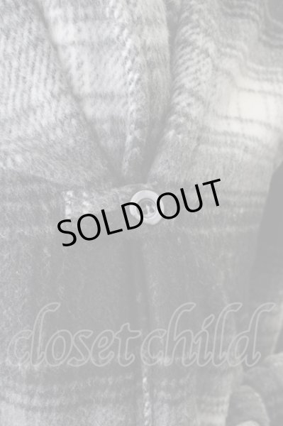 画像4: million dollar orchestra コート.PLAID GOWN /ブラック/2 T-22-02-25-008-MI-ja-KN-ZT-M102 (4)