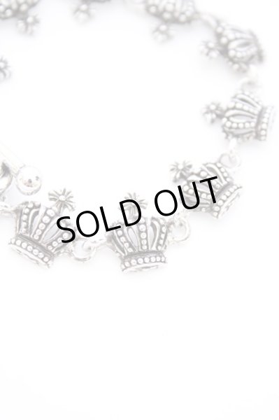 画像2: 【新品アウトレット】 【50%OFF】クラウンブレスレット /シルバー/F 22-03-31-015l-1-ac-SI-m-NA-ZT-B501 (2)