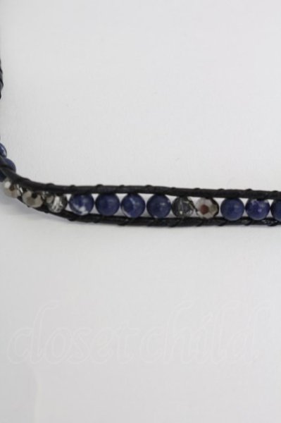 画像2: 【新品アウトレット】 【50%OFF】セレクトウェア2連ミックスラップブレス /ブラック×パープル/表記なし 22-04-09-010l-1-ac-0-0-NA-ZT-B501 (2)