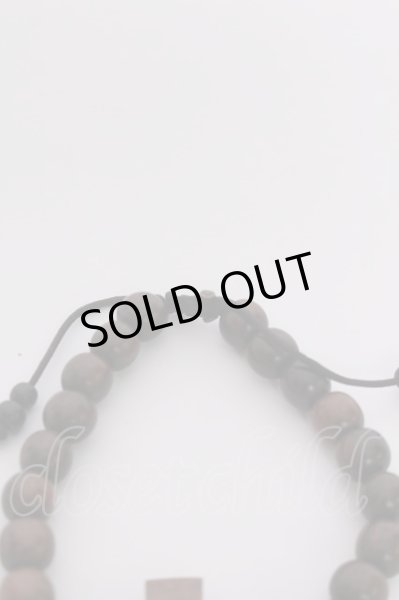 画像3: 【新品アウトレット】 【50%OFF】ウッドクロスブレスレット /ブラウンｘブラック/- T-22-04-12-010l-1-ac-SI-m-NA-ZT-B500 (3)