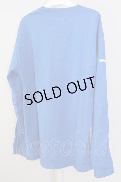 画像2: RtA カットソー.ロゴプリントスリーブ /ブルー/XS T-22-04-23-009-AT-to-NA-ZT262 (2)