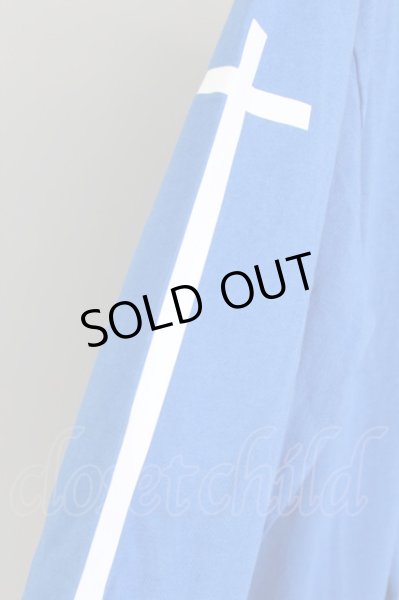 画像4: RtA カットソー.ロゴプリントスリーブ /ブルー/XS T-22-04-23-009-AT-to-NA-ZT262 (4)