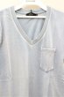 画像2: Roshell Tシャツ.胸ポケットインディゴ /ブリーチ/M O-22-04-26-026-Ro-ts-YM-ZT265 (2)