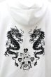 画像5: NieR CLOTHINGパーカー.龍プリント裏起毛 /ホワイト/XL O-22-04-30-055-SE-to-YM-ZT275 (5)