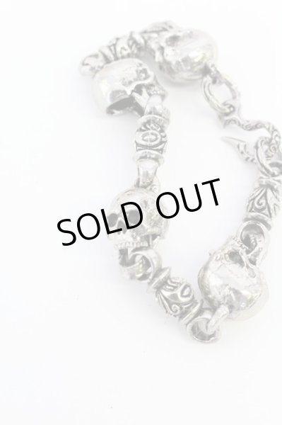 画像2: 【新品アウトレット】 【50%OFF】スカルブレス /シルバー/表記なし 22-05-07-011l-1-ac-SI-m-NA-ZT-B501 (2)