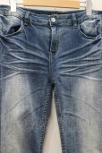 画像2: 【WINTERセール】JURY BLACK パンツ.加工スキニーデニム /インディゴ/L O-22-05-16-075-JU-pa-YM-ZT327 (2)