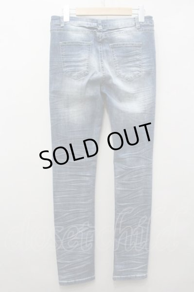 画像4: JURY BLACK パンツ.加工スキニーデニム /インディゴ/L O-22-05-16-075-JU-pa-YM-ZT327 (4)