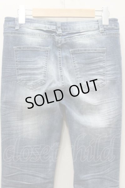 画像5: JURY BLACK パンツ.加工スキニーデニム /インディゴ/L O-22-05-16-075-JU-pa-YM-ZT327 (5)