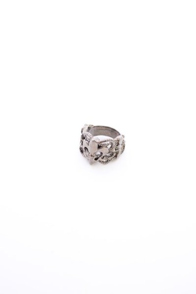 画像2: 【新品アウトレット】 【50%OFF】3面百合リング /シルバー/表記なし 22-05-24-010l-1-rg-SI-m-NA-ZT-B502 (2)