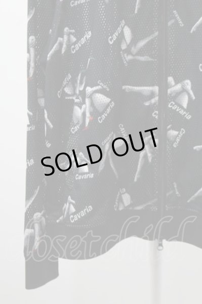 画像3: CavariA ジャケット.メッシュ総柄MA-1 /ブラック/46 O-22-05-30-038-Ca-ja-YM-ZT335 (3)