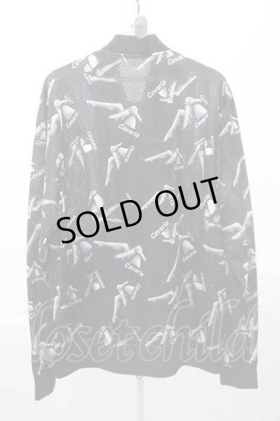 画像5: CavariA ジャケット.メッシュ総柄MA-1 /ブラック/46 O-22-05-30-038-Ca-ja-YM-ZT335 (5)