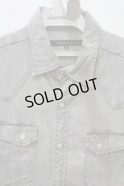 画像2: Black by VANQUISH シャツ.六分袖ストレッチウエスタン /グレー/M O-22-05-30-002-Bl-sh-YM-ZT267 (2)