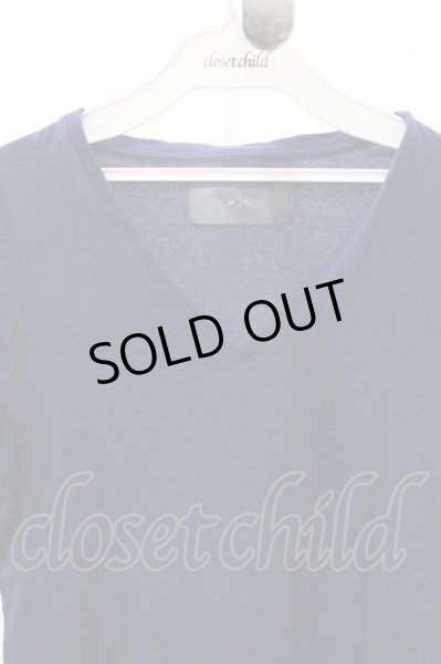 画像2: wjk Tシャツ.Vネック /ネイビー/S O-22-06-02-003-wj-ts-YM-ZT267 (2)