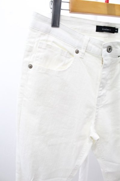 画像2: Roshell パンツ.スーパーストレッチクラッシュアンクル /ホワイト/M O-22-06-02-060-Ro-pa-YM-ZT322 (2)