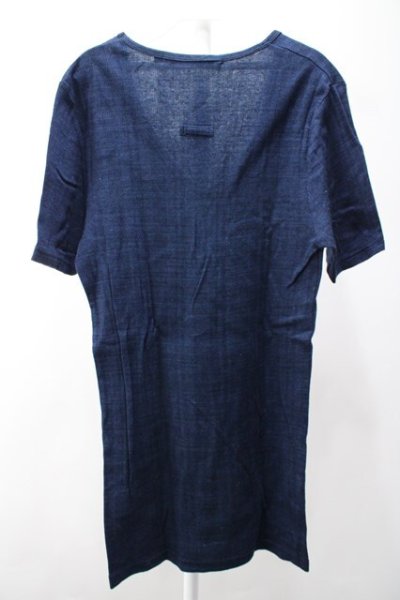 画像2: 【SALE】NO ID. Tシャツ.Vネック /ブルー/2 S-22-06-05-1021-NO-ts-KN-ZT300