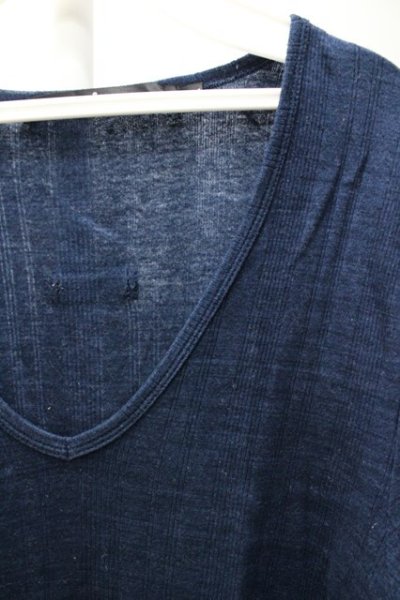 画像3: 【SALE】NO ID. Tシャツ.Vネック /ブルー/2 S-22-06-05-1021-NO-ts-KN-ZT300