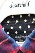 画像3: 【SALE】GUILD PRIME シャツ.チェックバックプリント /レッド/1 S-22-06-05-1029-GU-sh-KN-ZT310 (3)