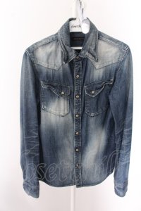 【SALE】GOSTAR DE FUGA シャツ. Imitation デニムシャツ /インディゴ/44
