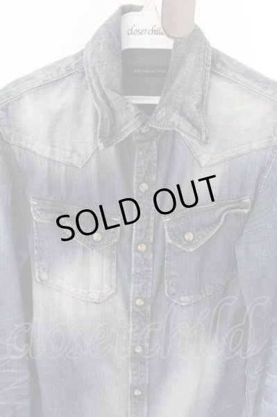 画像2: GOSTAR DE FUGA シャツ. Imitation デニムシャツ /インディゴ/44 O-22-06-07-068-GO-sh-YM-ZT382 (2)