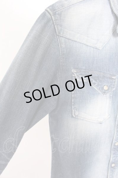 画像3: GOSTAR DE FUGA シャツ. Imitation デニムシャツ /インディゴ/44 O-22-06-07-068-GO-sh-YM-ZT382 (3)