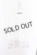 FUGA Tシャツ.MARCIALE グラデーションフラワー /ホワイト/44 O-22-06-07-077-FU-ts-YM-ZT369