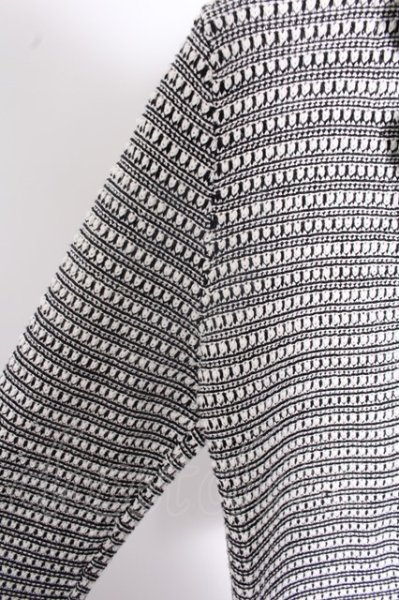 画像3: FUGA ジャケット.Corazon ニットテーラード /ブラックｘホワイト/44 O-22-06-07-079-FU-ja-YM-ZT182 (3)