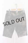 【SALE】Custom Culture パンツ.ムラ染めハーフ【現在買取対象外】 /ブラック/1 O-22-06-07-023-Cu-pa-YM-ZT356