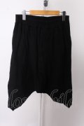 【WINTERセール】NILoS パンツ.TWISTED CROTCH EASY PANTS /ブラック/3 O-22-06-09-040-ET-pa-YM-ZT023