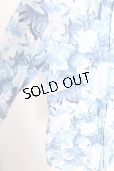 画像3: Luv maison シャツ.ボタニカル総柄六分袖 /ブルー/44 O-22-06-13-070-Lu-sh-YM-ZT319 (3)